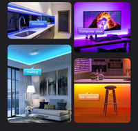 Bande lumineuse WiFi Alexa Google Home Support Smart RGB 5m 10m 15m Bande LED Contrôle à distance Application Musique Synchronisation Bande lumineuse LED 12V
