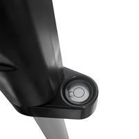 Poteau télescopique en aluminium de bonne qualité de 2,15 m avec niveau à bulle pour accessoires de topographie par station totale