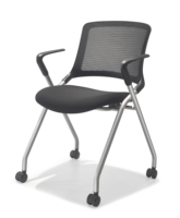 Chaise de conférence ergonomique moderne à dossier haut en maille pliable pour la maison, le bureau, l'école, l'hôpital