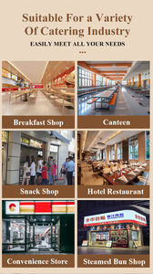 3/4 ホールド商用産業用立型蒸気炉スクリーン制御ステンレス鋼電気ガス8000W食品蒸し器 - Product Image 6