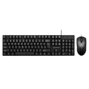 Teclado con Cable de Alta Calidad a Precio de Fábrica al por Mayor con Ratón para Computadora de Escritorio o Portátil <span class=keywords><strong>en</strong></span> <span class=keywords><strong>Casa</strong></span> u Oficina, Fácil de Usar HS168 - Product Image 1