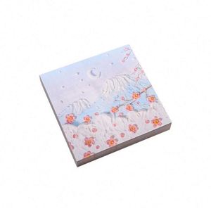Bloc de Notas Adhesivas Personalizadas con Diseño de Paisaje, Bonitas Notas Adhesivas Autoadhesivas para Lectura y Marcación, Papel Offset - Product Image 5
