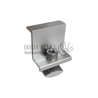 Système de fixation de panneaux solaires en aluminium, ventouse d'extrémité pour montage solaire domestique, en promotion