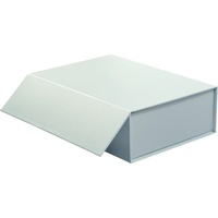 Emballage de luxe personnalisé, boîte-cadeau magnétique noire avec insert en satin, doublure en satin à l'intérieur