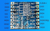SX1276 868M/915M modul Lora nirkabel penyebaran 868mhz
