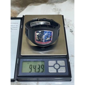 Reloj de Hombre con Logotipo Nuevo, Caja de Cerámica Negra, Correa de Goma, Esfera con Indicadores, Tourbillon, Esqueletizado, Mecánico Automático, Resistente al Agua - Product Image 5