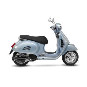 Sistema di scarico Nero moto per VESPA GTS 125 I.e./SUPER 2021-2024 nuovo tubo marmitta in acciaio scatolato - Product Image 1