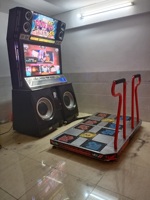 Machine de danse d'arcade Pump It Up 2011 Fiesta EX à pièces, machine de jeu de danse PIU, borne à vendre