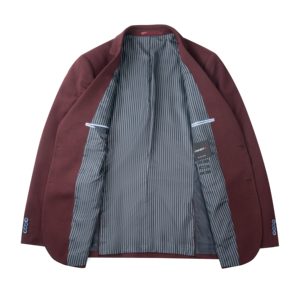 <span class=keywords><strong>Blazer</strong></span> Casual da <span class=keywords><strong>Uomo</strong></span> Elasticizzato <span class=keywords><strong>Slim</strong></span>-<span class=keywords><strong>Fit</strong></span> Bordeaux Vendita Calda - Product Image 3