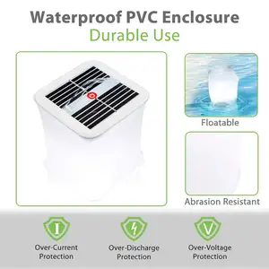 Luces Led solares inflables para exteriores, <span class=keywords><strong>linterna</strong></span> <span class=keywords><strong>Solar</strong></span> con gancho colgante, Bombilla plegable para acampar - Product Image 3