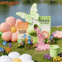 Plante gonflable lumineuse personnalisée, personnage de dessin animé et mascotte pour la décoration artistique des centres commerciaux