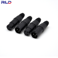 Connecteur de câble Xlr mâle 3 pôles de qualité supérieure pour Neutrik avec boîtier en nickel et contacts argentés