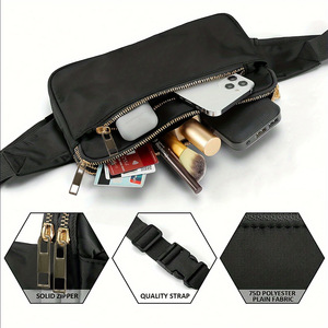 Sacs banane décontractés pour femmes hommes sac de taille sac banane multi-poches sacs banane ceinture sac pour voyage <span class=keywords><strong>randonnée</strong></span> cyclisme course à pied - Product Image 2