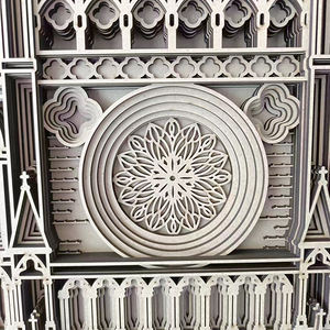 Produit de style architectural en 2025 vente directe d'usine cathédrale d'<span class=keywords><strong>Amiens</strong></span> décoration en bois sur le thème pour la décoration intérieure - Product Image 4