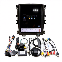 Radio de coche Android vertical OEM de 12.1 pulgadas para Ford Edge 2009-2014, conectar y usar, conserva el control del aire acondicionado de fábrica y el control del volante.