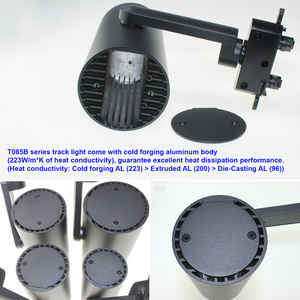 Ledeast T085-B 10-55d Zoomable 0-10V Dali Spotlight AC220V Đường Sắt 12W 18W 25W 30W CCT Dimmable tuya ZigBee BLE thông minh theo dõi ánh sáng - Product Image 3