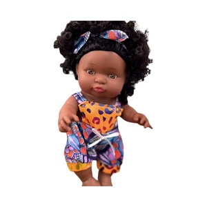 Poupée noire de 25 cm très vendue, poupée africaine reborn, poupée bébé réaliste en vinyle souple pour enfants, jeu d'imitation - Product Image 6