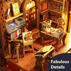 Puzzle 3D in Legno Stile Cinese Fai-da-Te, Modello di Libreria Artigianale, Regalo di Compleanno per Fidanzate - Product Image 6