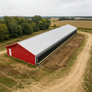 Prefabricated Poultry <strong>House</strong> Large Span Steel Structure <strong>Chicken</strong> Coop Customizable for Poultry Farming Broiler Farming - Product Image 2