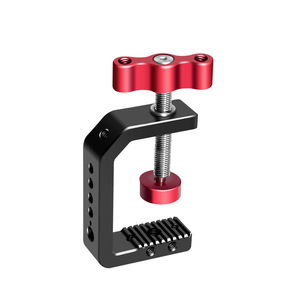 C Type <b>Clamp</b> 1/4-20 Screw Mount Aluminum Alloy <b>Quick</b> <b>Release</b> Tripod Mount - Product Image 3