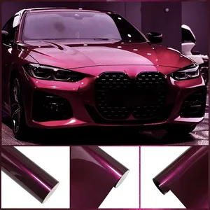 Liquide métal violet PVC corps décalcomanie auto-adhésif PET sans bulles voiture accessoires décoration voiture changement couleur vinyle Film - Product Image 1