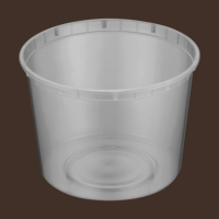 Conteneurs alimentaires empilables Tiya en PP de qualité alimentaire, 64 oz, étanches, compatibles micro-ondes, pour soupes chaudes, à emporter, jetables, robustes, pour traiteur