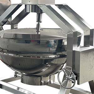 Marmite de Cuisson Industrielle Électrique 500 L, Cuiseur à Crème et Pâte avec Système de Chauffage à Huile Thermique, Chaudière à Vapeur 500L - Product Image 2