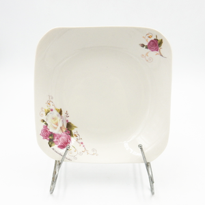 8,5 "cuadrado <span class=keywords><strong>blanco</strong></span> al por mayor de cerámica cuadrada de la placa de la cena para el uso diario - Product Image 3
