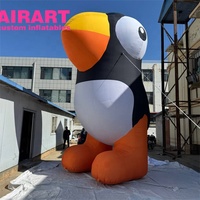 Modèle d'oiseau gonflable décoratif sur mesure. Ballon d'oiseau perroquet gonflable pour la publicité