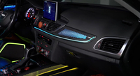 Nouveau pour Audi A6 S6 RS6 C7 2012-2018, kit de bande LED intérieure pour éclairage ambiant de voiture, style ciel étoilé en fibre de carbone dynamique