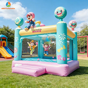 <span class=keywords><strong>Trampoline</strong></span> d'extérieur avec filet de sécurité, matériau PVC, château gonflable de rêve - Product Image 2