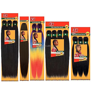 <span class=keywords><strong>Extensiones</strong></span> <span class=keywords><strong>de</strong></span> Cabello Sintético Preestiradas EZ Braids <span class=keywords><strong>de</strong></span> 38 Pulgadas, 4X, <span class=keywords><strong>de</strong></span> Alta Calidad, Resistentes al Fuego, para <span class=keywords><strong>Trenzas</strong></span> - Product Image 4