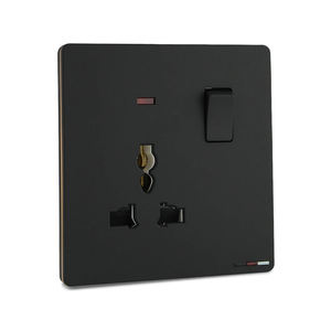 Reino Unido británico PC marco 1 Gang Universal energía eléctrica multifunción Mf salida colorido interruptor de luz de pared con neón - Product Image 4