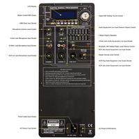 Altavoz profesional inalámbrico para Karaoke, subwoofers de 1600W y 12 pulgadas, sistema de sonido activo para DJ, TWS, DSP, EQ, FM, ECHO Bocina parant