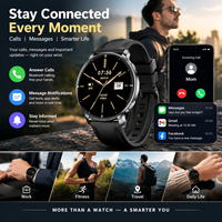Montre connectée ronde SENBONO 1,32 pouce, plusieurs modes sportifs, réponse aux appels, notifications de messages, montre connectée de fitness IP68