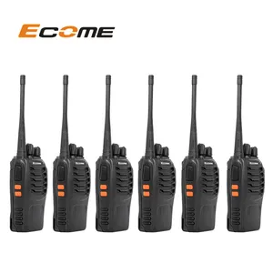 Günstige Ecome ET-77 Büro handliche FM Six Pack Walkie Talkie Set Langstrecken-Hand funkgeräte