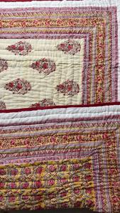 Premium Quality Print Handmade 100% Pure Cotton <b>Kantha</b> <b>Quilt</b> Organic KanthaQuilt Organic Reversible KanthaQuilt for Winter Uses - Product Image 3