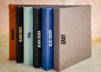 Fabricant Flexible Lay Flat PU Leather Cover Sujet Portfolio Document File Folder Planner Rechargeable 3 Ring Binder