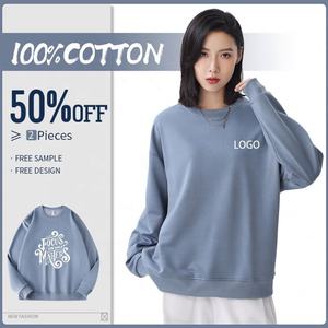 OEM Oversized Crewnecks Fleece Color Block Pullover Custom Sweater <b>Men's</b> Hoodies Crewneck <b>Sweatshirt</b> for <b>Men</b> - Product Image 3