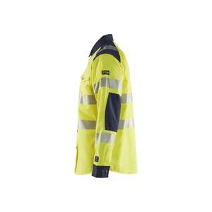BLAKLADER - 323915173389S Multinorm Hi-vis <b>shirt</b> Yellow/Navy blue - EAN 7330509730287 <b>FLAME</b> RESISTANT WORKWEAR - Product Image 5