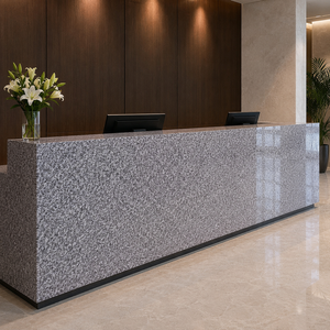 Encimera de Granito Pulido G614V UNION con Accesorios Dorados para Baño, Diseño Moderno, Acabado de Superficie Duradero, Ecológico, Losa Grande - Product Image 5