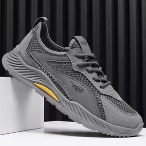 Men's Classic High-Top <b>Sneakers</b> Breathable Mesh Lining Anti-Slippery <b>Waterproof</b> Work Casual Design Spring Summer Autumn Winter - Product Image 1