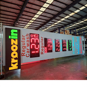 Benzina esterna pubblicità pilone <span class=keywords><strong>cartello</strong></span> <span class=keywords><strong>stradale</strong></span> stazione di benzina Custom Led prezzo segno - Product Image 1