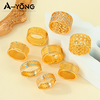 Bagues de fiançailles en or de haute qualité, élégantes et simples, bague de mariage en or avec zircone 5a 24k bijoux pour femmes