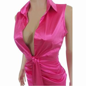 Vestido Brillante de Tirantes Finos Elásticos sin Mangas, Producto Más Vendido del Verano - Product Image 3
