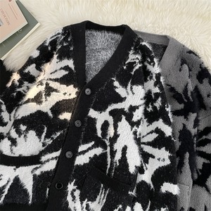 Suéter de Mohair Sólido Personalizado para Hombre con Color Jaspeado y Tinte Espacial, Antiencogimiento y Antiarrugas, para Otoño - Product Image 2