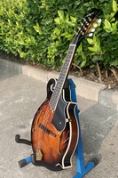 Mandoline de style F de la marque chinoise Aiersi, fabriquée à la main, vintage, Sunburst Bluegrass, acoustique, archtop, 8 cordes en acier, logo personnalisé