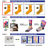 Chaussettes de sport professionnelles unisexe, style plume, pour tennis et cyclisme, avec fil réfléchissant, absorbantes, imprimées marathon, faible MOQ.