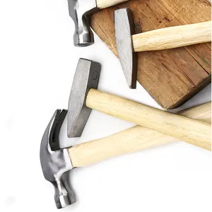 Multi Purpose Wooden Handle Structure High Carbon Steel Claw Hammer