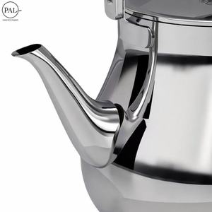Tetera de Acero Inoxidable con Perilla de Cristal, Base Dorada y Asa Arqueada, 1L 1.5L 2L 3L, para Servicio de Té en el Hogar y la Cocina - Product Image 5